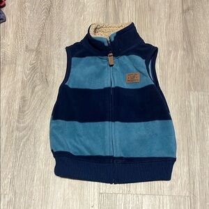 4 for $20 Blue Striped Fleece Vest